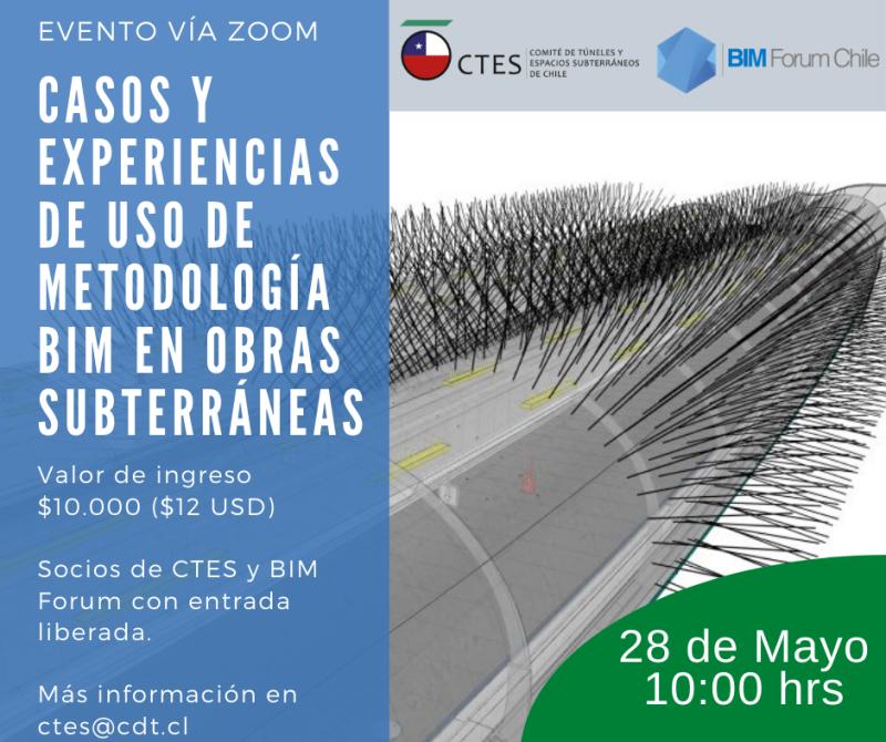 Webinar: “Casos y experiencias de uso de metodología BIM en obras subterraneas