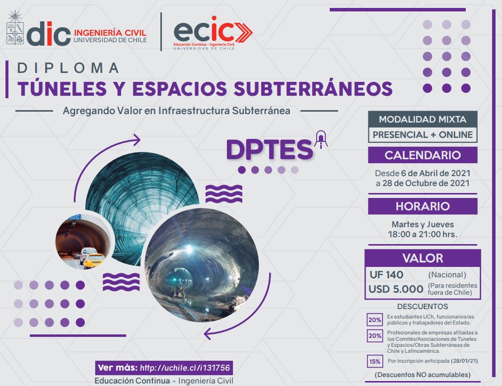 Nueva edición del Diploma de Túneles y Espacios Subterráneos