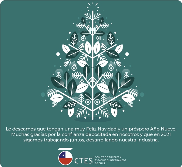 Felices Fiestas les desea el Comité de Túneles y Espacios Subterráneos (CTES-Chile)